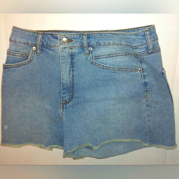 NWOT☆Juniors/Women's "SCOOP" High Waist Super Stretch Raw Hem Denim Mom Jeans☆ - Picture 2 of 11